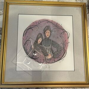 P. Buckley Moss Rare Framed Print "Pals For Life" Signed & Numbered 355/1000.